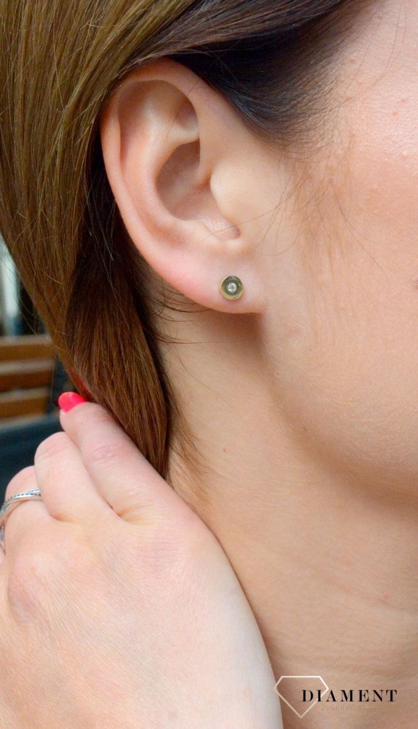 Złote kolczyki z cyrkonią wkrętki KL 5726 585.jpg